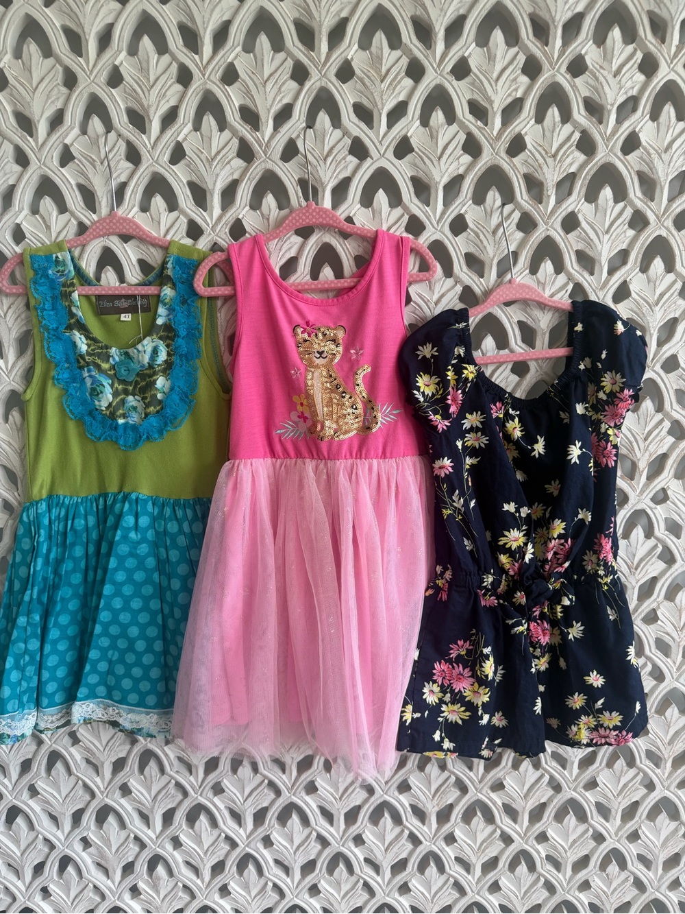 Colorful Girls Dresses and Romper Bundle,
Size XS